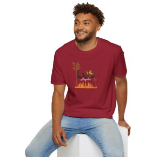 Los Angeles Skyline T-Shirt | Sunset Palm Tree Graphic Tee